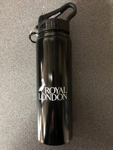 Aluminium Bottle with Large Fold out Straw 