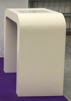 STAND ALONE WHITE SIDE TABLE